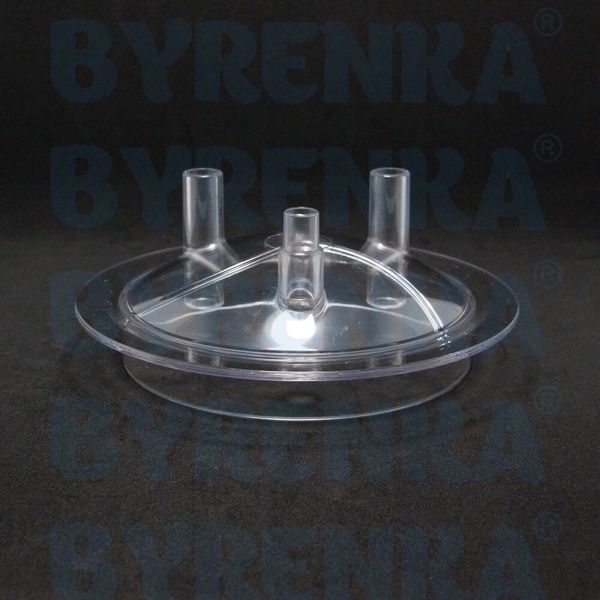 Кришка доїльного відра прозора 3 виходи (без прокладки)