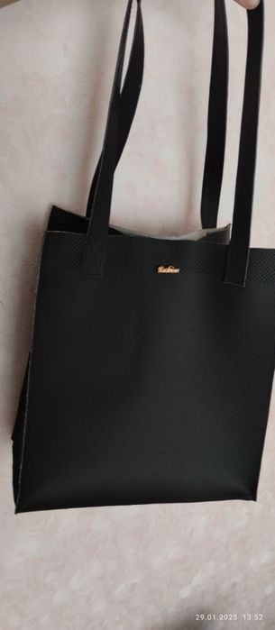 Сумка шопер з екошкіри