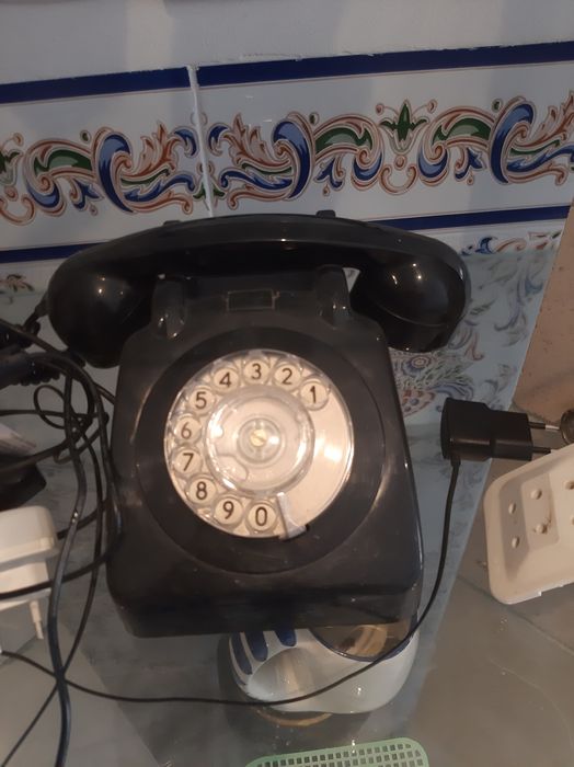 Telefone de disco.