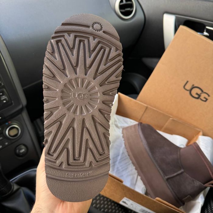Жіночі уги на платформі з резинкою UGG Dipper Boots Brown Premium