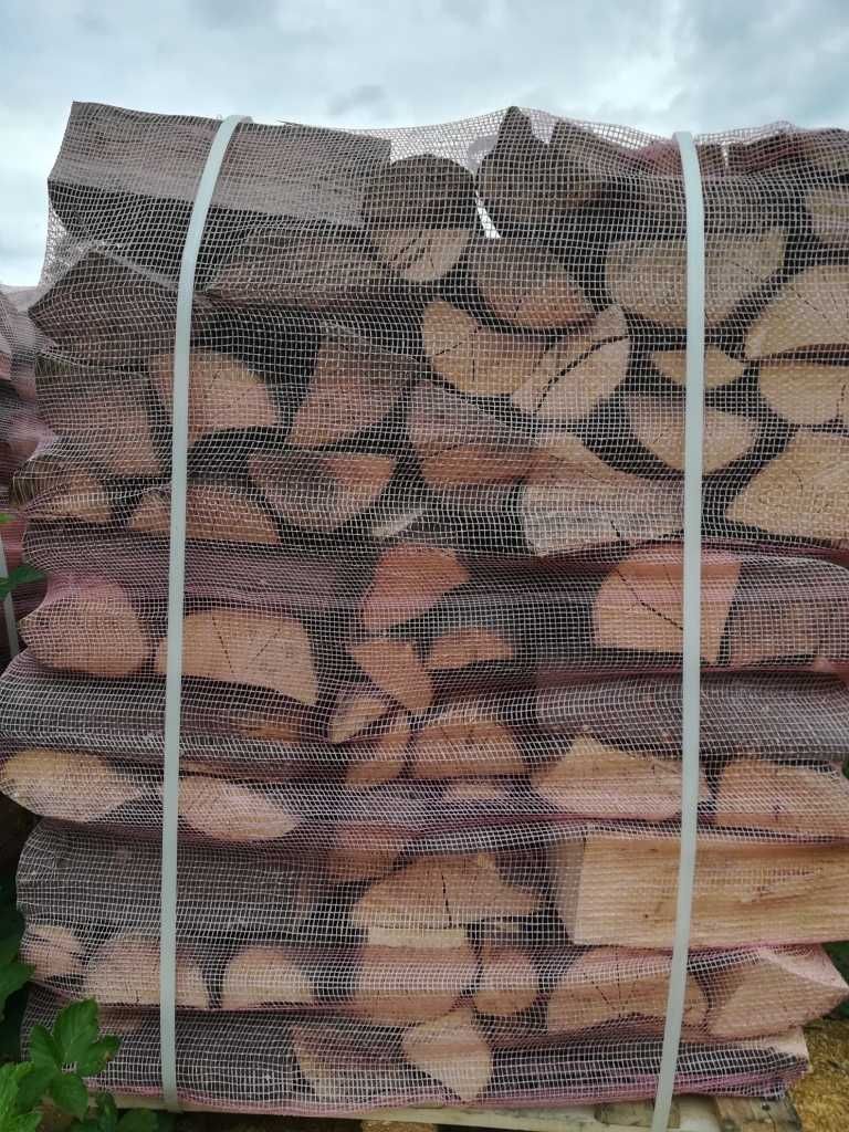 Drewno kominkowe i opałowe paletowane SUCHE, SEZONOWANE