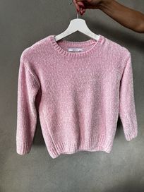 Sweterek sweter dziewczęcy Reserved różowy rozmiar 134