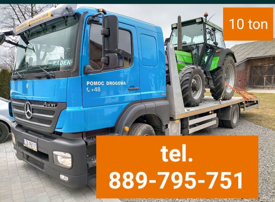Transport pomoc drogowa do 24t laweta usługi transportowe holowanie