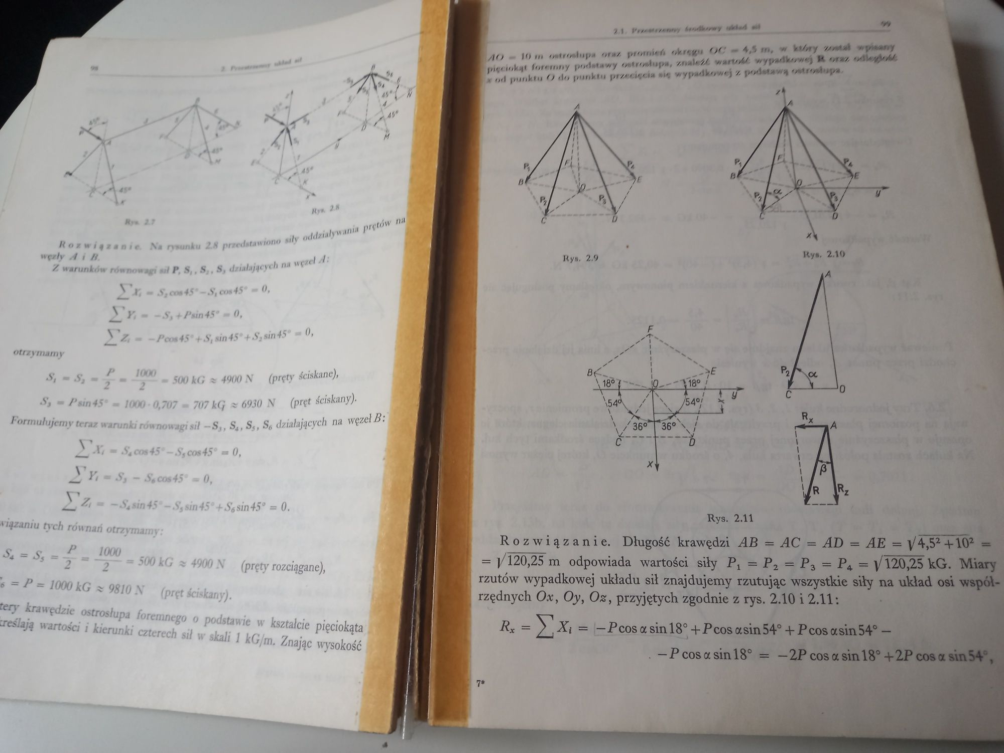 Zbiór Zadań ze Statyki i Wytrzymałości Materiałów T.Rajfert 1974rok