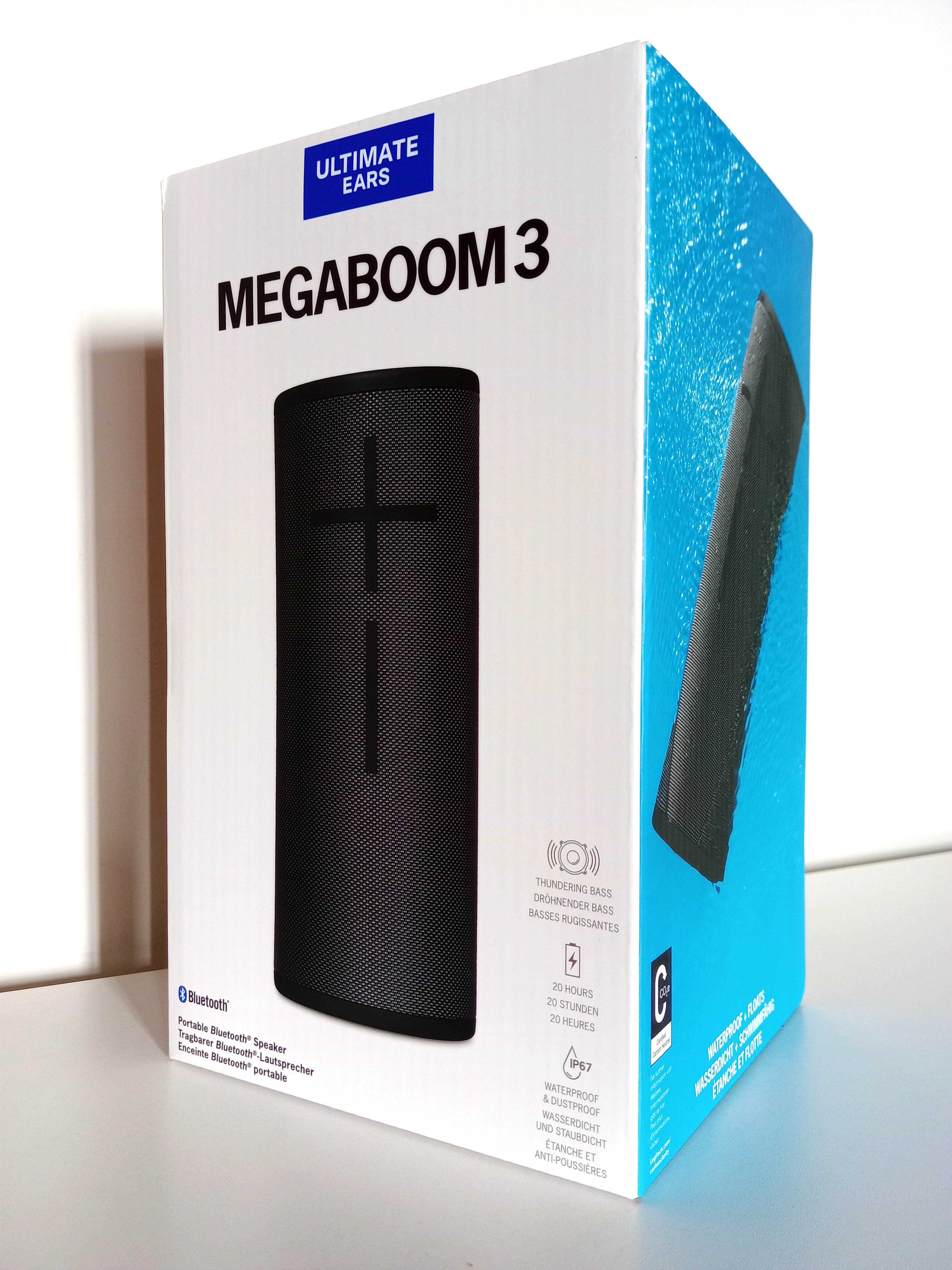 MegaBoom 3 Coluna Portátil Estéreo Ultimate Ears - NOVA Selada