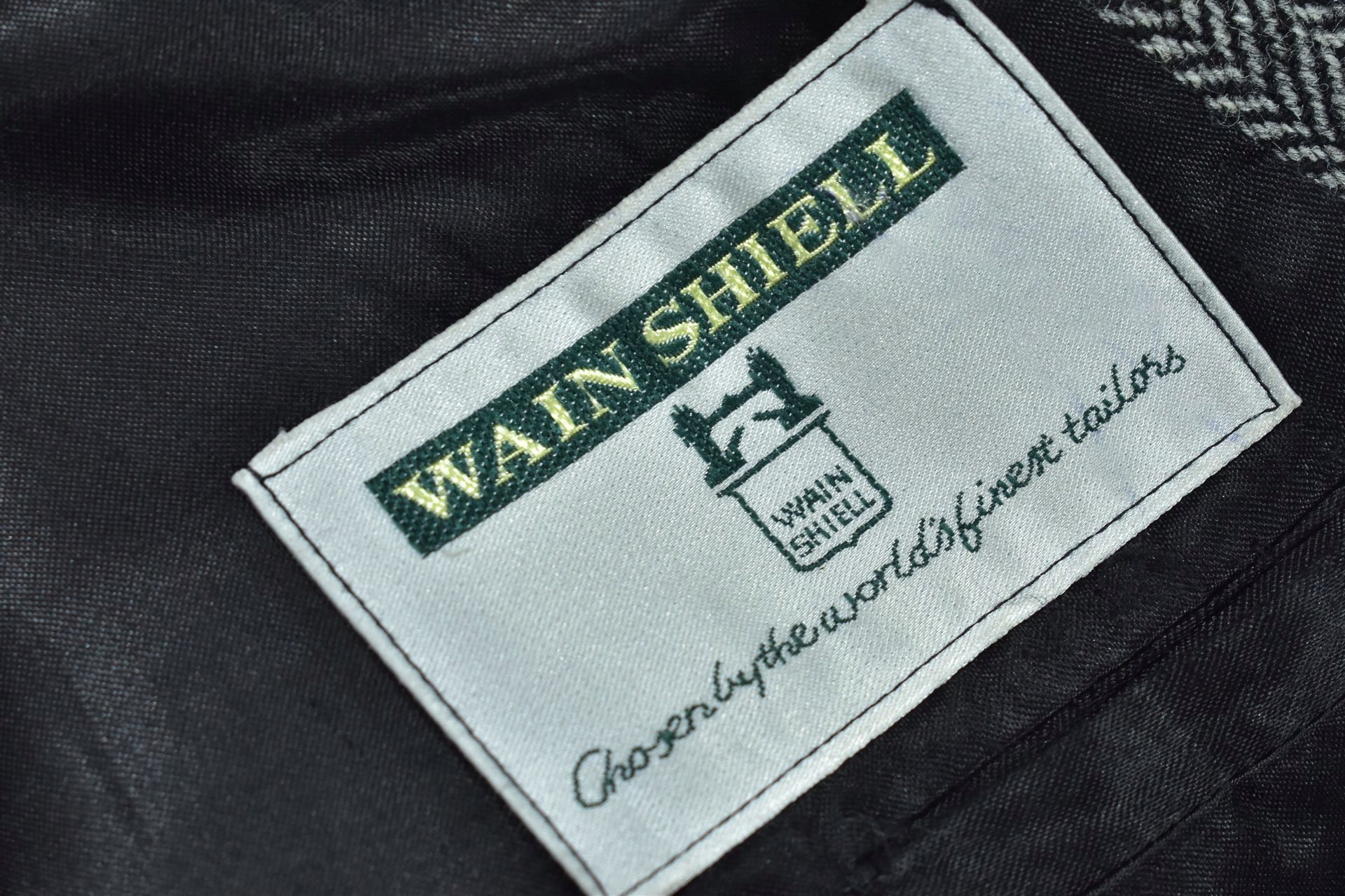 WAIN SHIELL Marynarka Vintage Wełna Tweed / 52