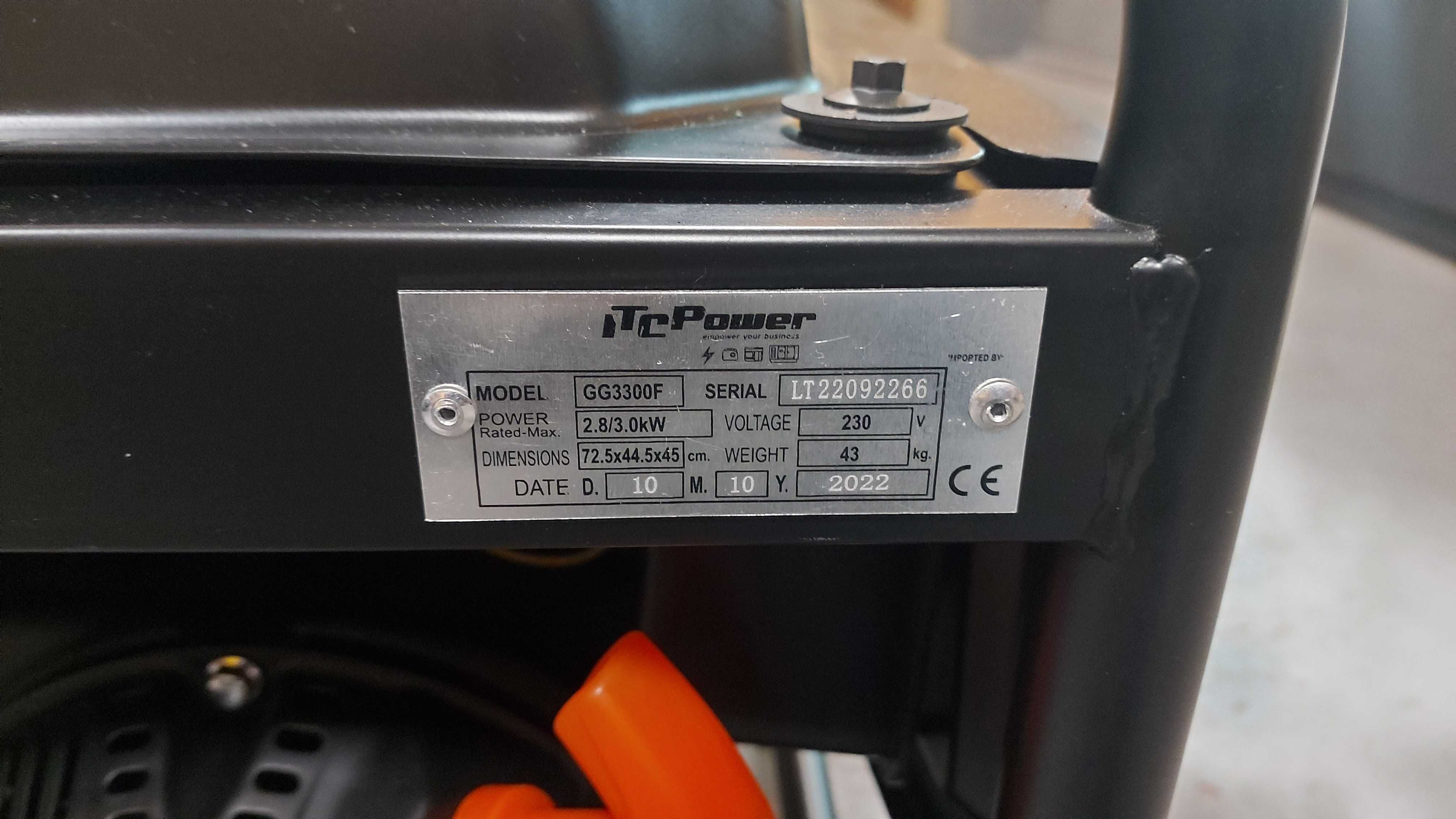 Генератор ITC Power GG3300F 2800/3000 W