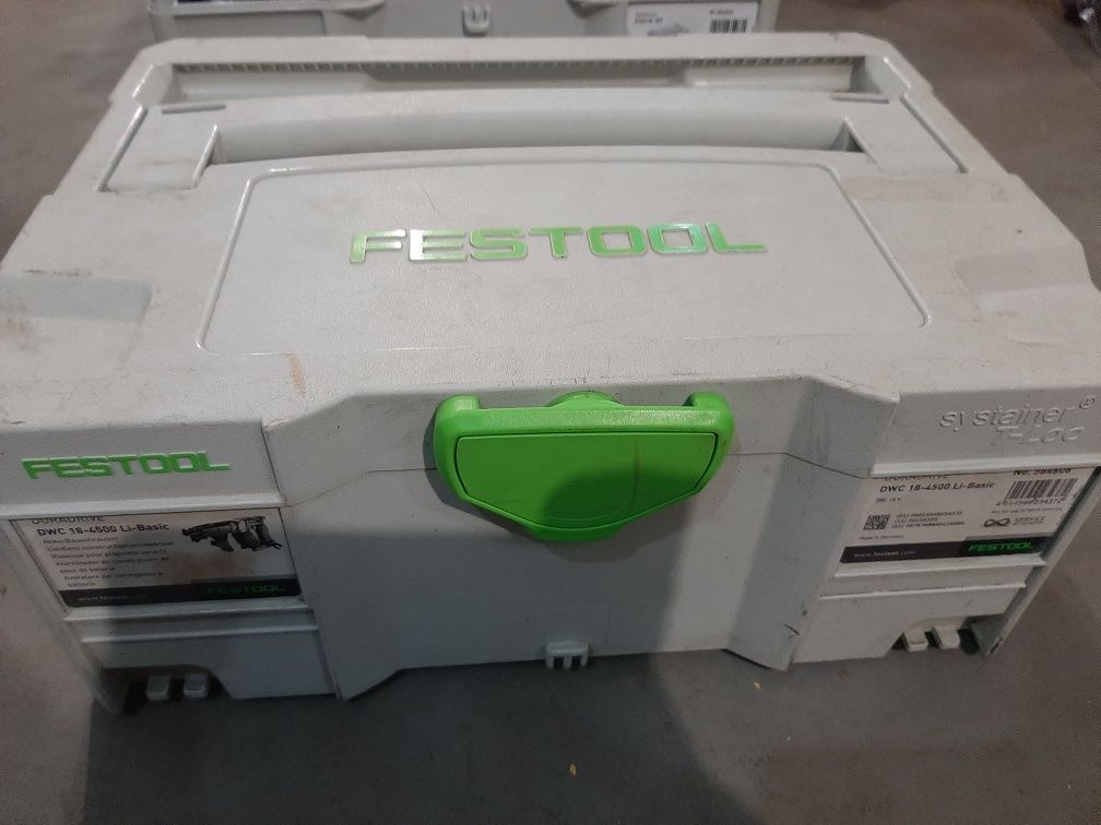 Wkrętarka do płyt GK FESTOOL DWC 18 + ładowarka + 2x aku 5,2 Ah + FV