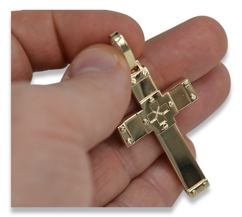 Złoty krzyżyk Katolicki 14k 585 zawieszka ctc016y Warszawa