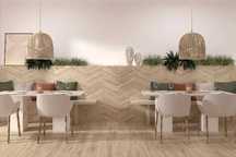 Gres szkliwiony hiszpański Pamesa ROVERE HONEY beige mat 8x40