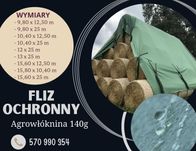 Fliz na słomę siano włóknina plandeka płachta 140g/m2 NIEMIECKA JAKOŚĆ