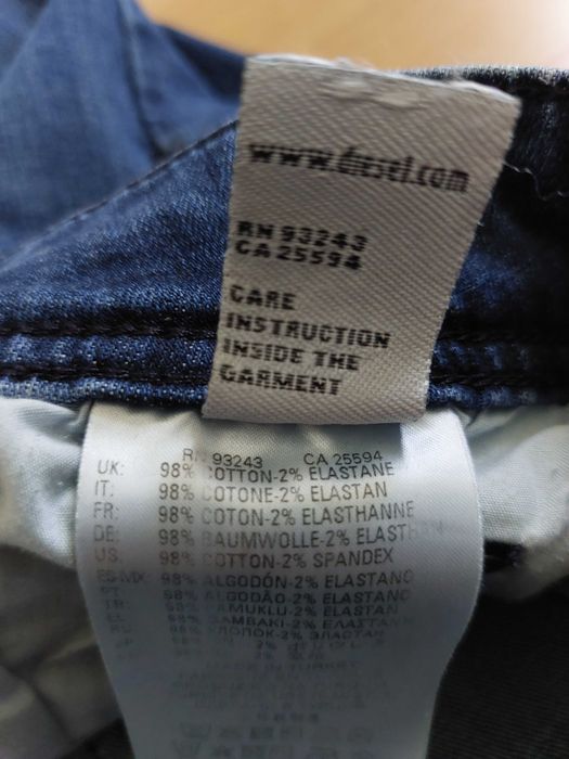 Diesel Troxer W34 L32 spodnie dżinsy jeansy slim skinny rurki 34/32