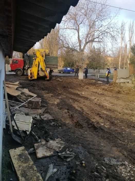 Услуги Экскаватор +Камаз Демонтаж Фундамент планировка Вывоз мусора