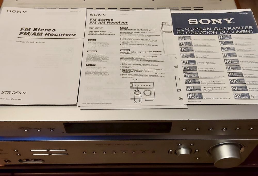 Recetor Home theater Sony STR DE-697