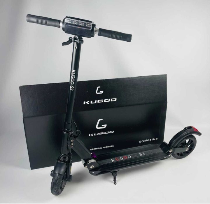 Електросамокат Kugoo S3 JILONG Чорний, Электросамокат Куго, Бюджетний