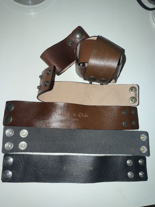 Pulseiras de Couro Rock & Ride – Feito à mão – Estilo Biker