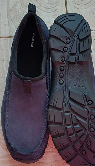 Замшеві мокасини сліпони Lands' End All Weather Slip-On нові 47 розмір