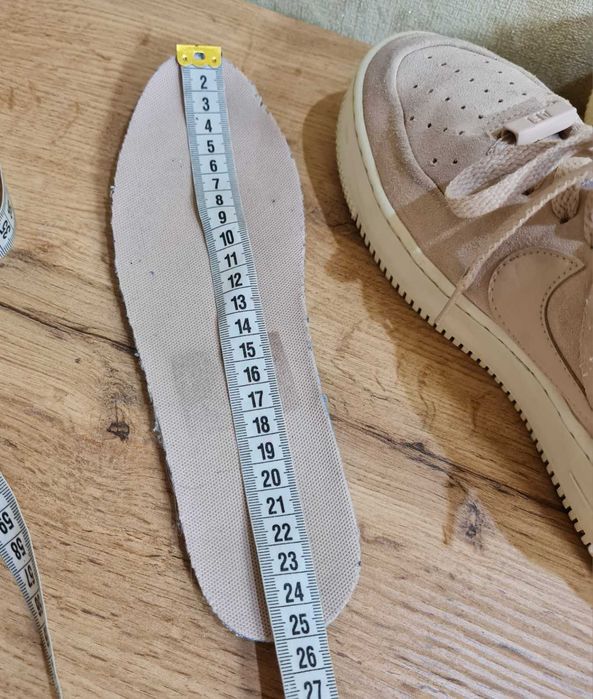 Кроссівки кеди Nike р.38.5 натуральна замша на платформі