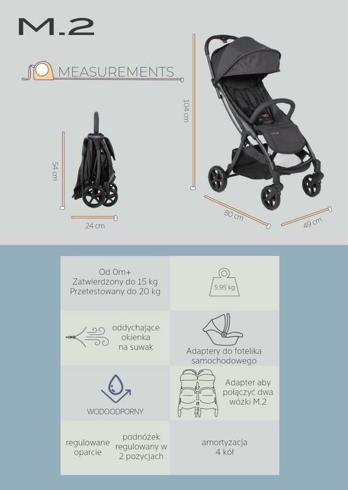 Mast M2 lekka spacerówka