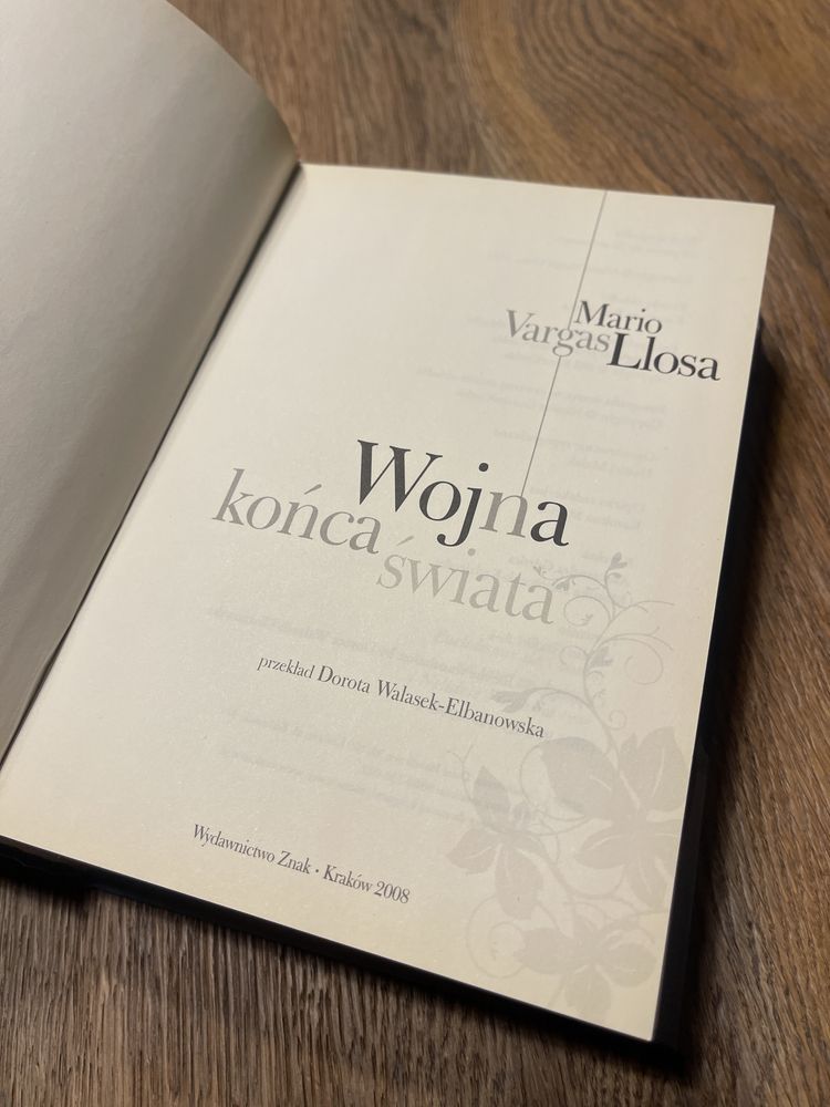 Mario Vargas Llosa „Wojna końca świata” BDB