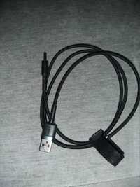 Кабель USB-DC 3.5 mm gray/black