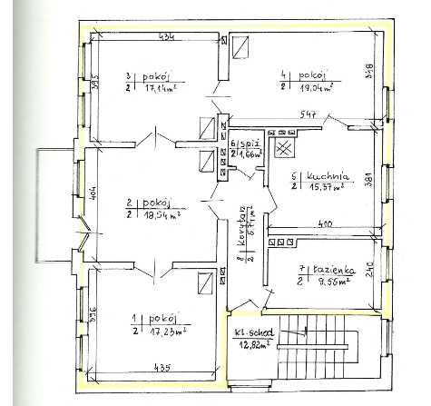 mieszkanie 110 m2, kamienica, I p. balkon, Kcynia