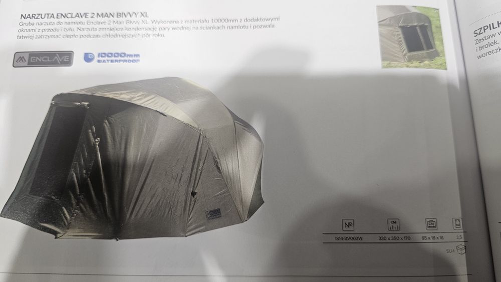 Namiot Karpiowy Mikado enclave 2 man bivvy xl
