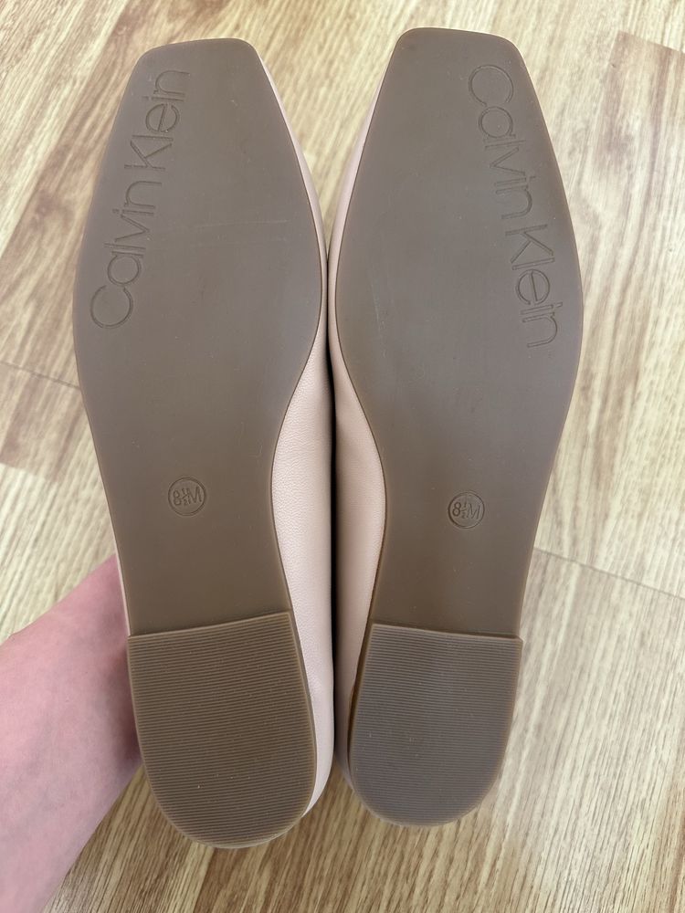 Балетки, туфли, кожа Calvin Klein 8 1/2 (39-39,5)