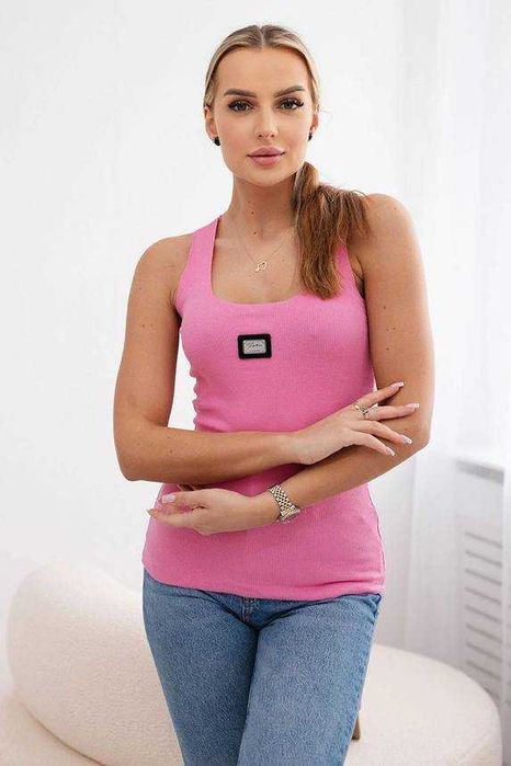 Bluzka prążkowana z blaszką