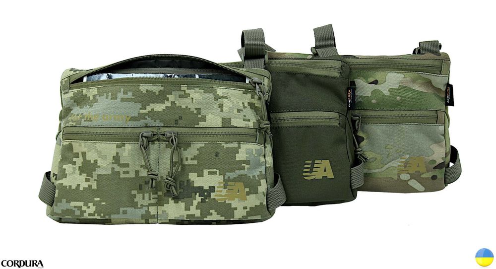 Тактична сумка олива 27×18×4 см, Cordura, YKK-Power in Motion