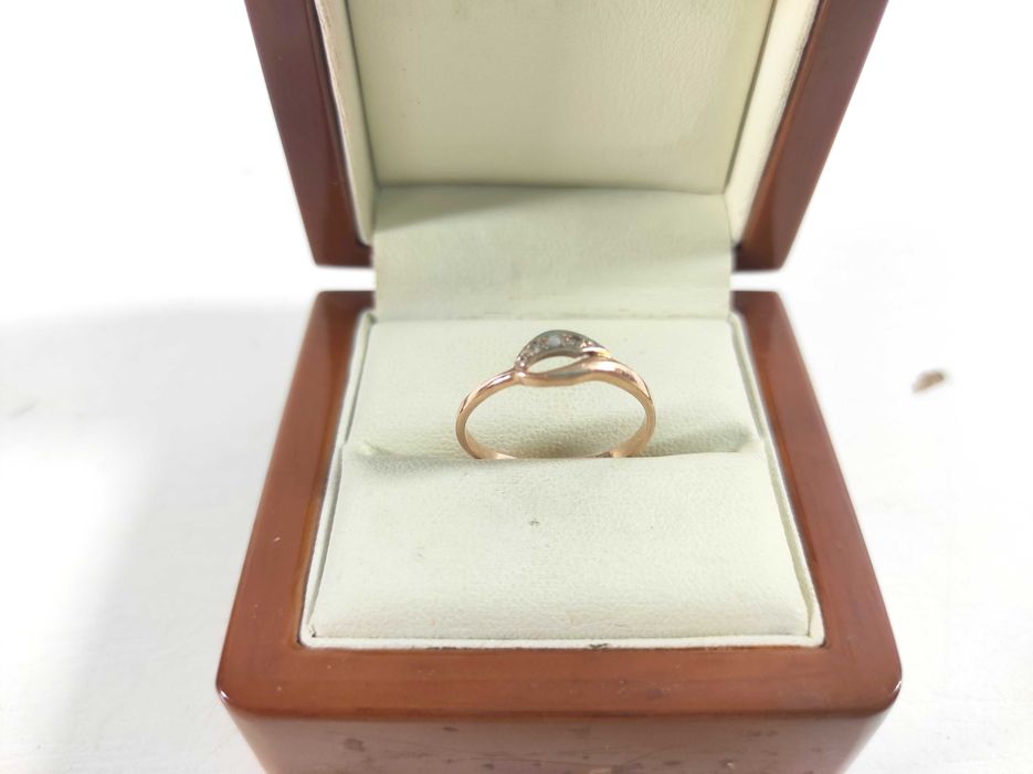 Delikatny ZŁOTY PIERŚCIONEK 585 r17 Loombard Lubawa Lombard