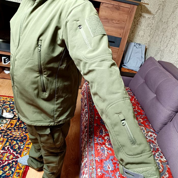 Костюм демісезонний софтше SoftShell олива куртка штани XL