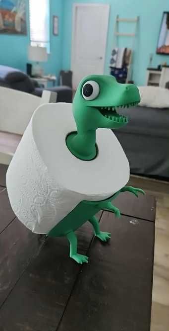 Uchwyt na papier - dinozaur!
