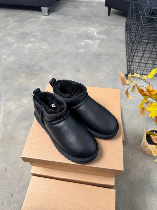 р36-40 Жіночі шкіряні уггі UGG ultra mini leather