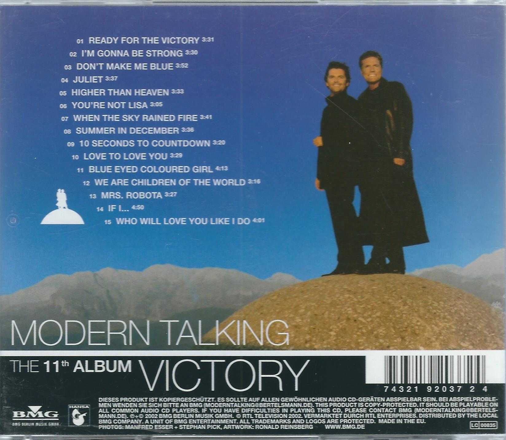 CD Modern Talking - Victory-The 11th Album (2002) (Hansa)