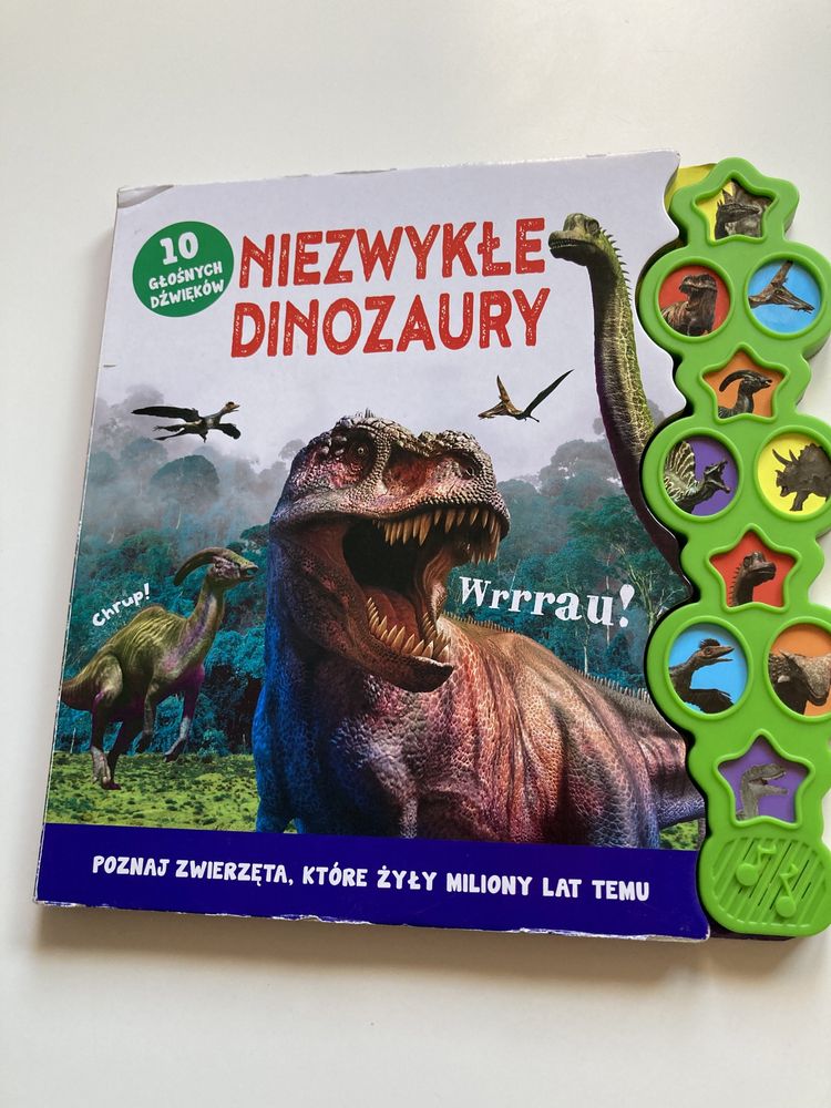 Książka dźwiękowa Niezwykłe dinozaury jak nowa