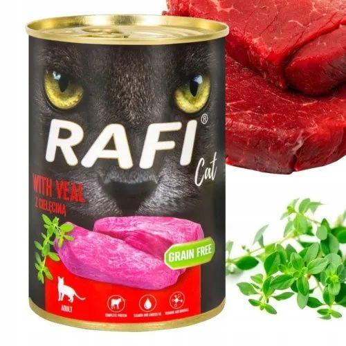 Karma puszka Rafi kot 24x400g mix