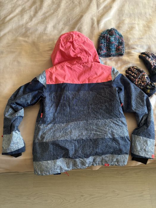 Kurtka Roxy L, rekawiczki Roxy, czapka