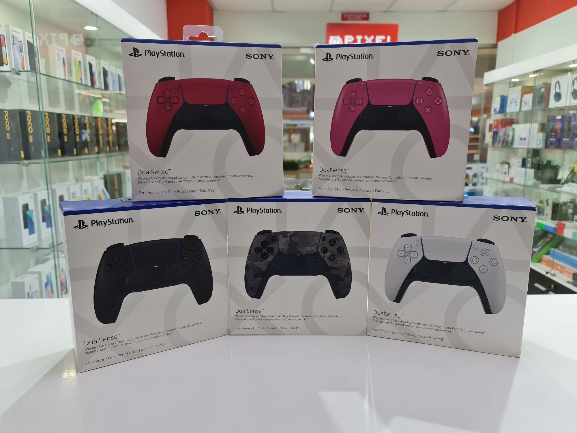 Нові Sony DualSense Black, Red, Pink, White, Camouflage