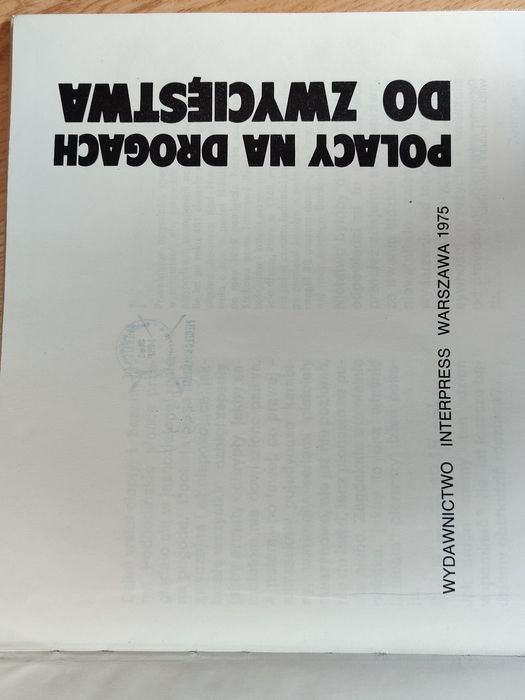 Polacy na drogach do zwycięstwa. J. Przymanowski