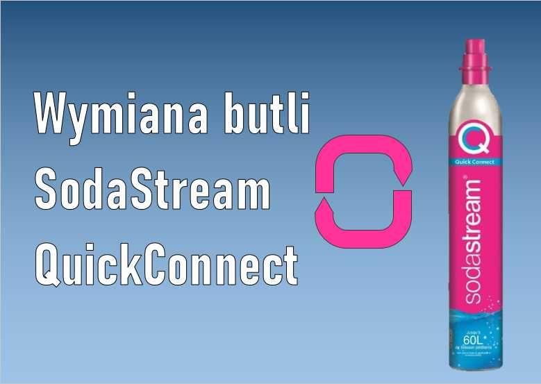 Wymiana butli SodaStream Quick Connect - różowa