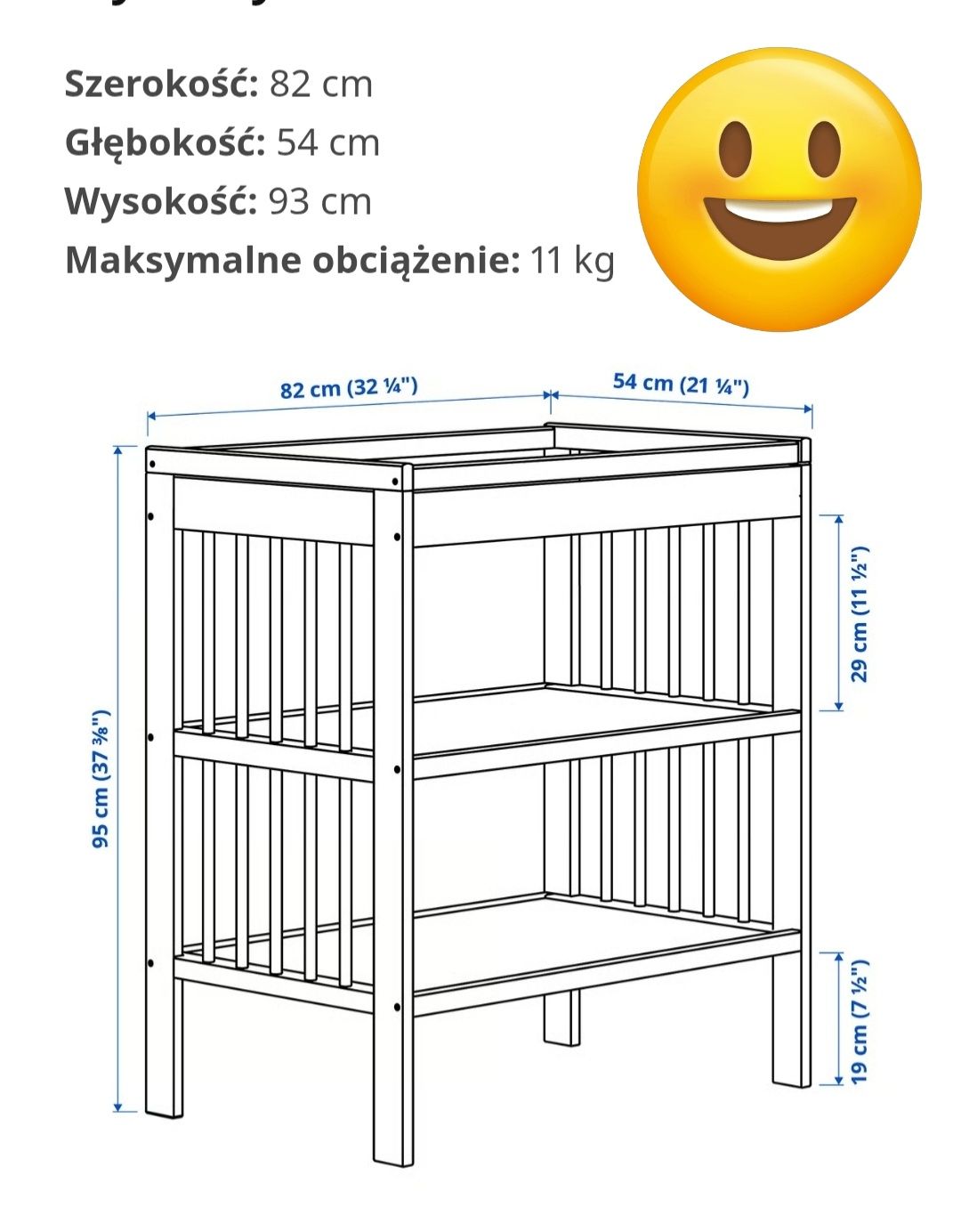Stół do przewijania GULIVER Ikea