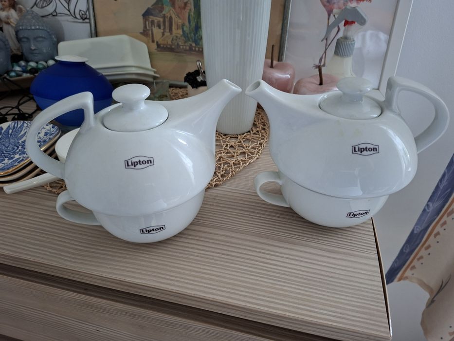 Lipton filiżanka i czajniczek