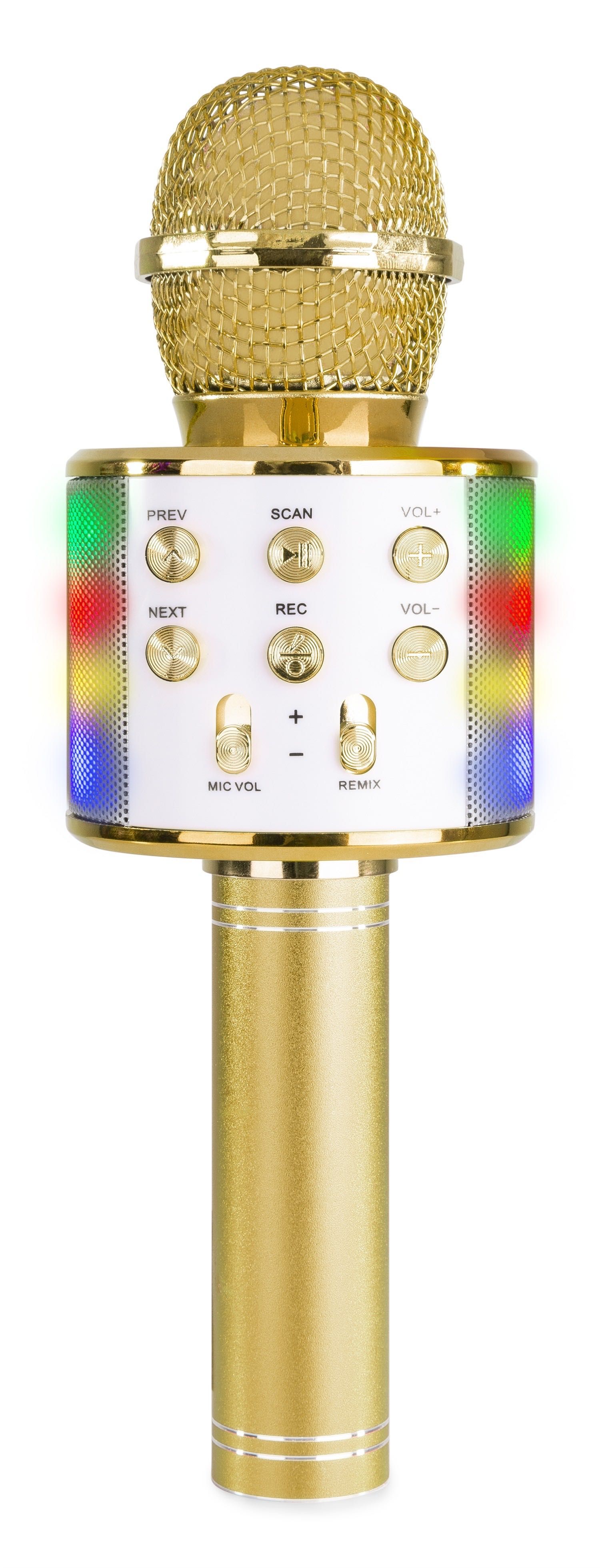 Mikrofon karaoke LED dla dzieci z Bluetooth USB mutacja głosu