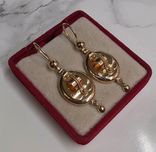 Золоті сережки, серьги, самовари, фонарики, ліри часів СССР, 585 проба