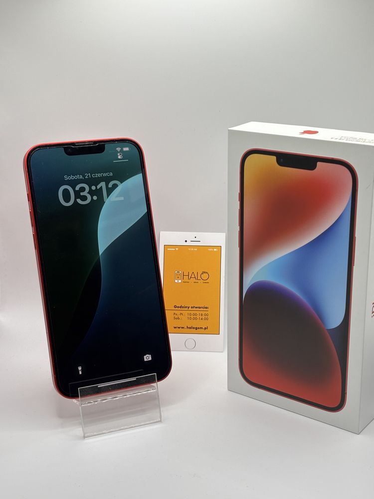 Idealny! iPhone 14 plus 128GB 92% Red Halogsm Piotrkowska 19