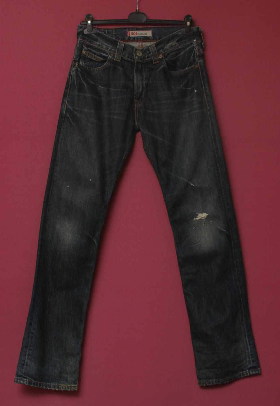 Levis Red Tab 506  31x34 джинсы с заводскими потертостями
