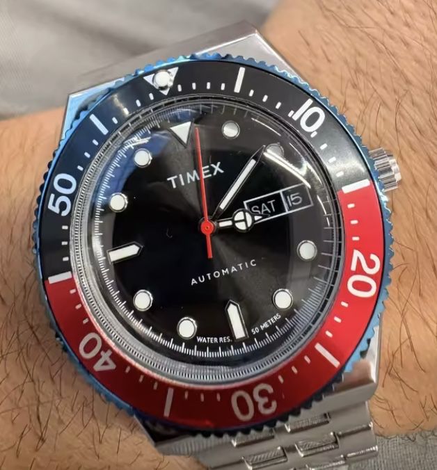 Механические часы Timex M79 Automatic “Pepsi” - автоподзавод, классика