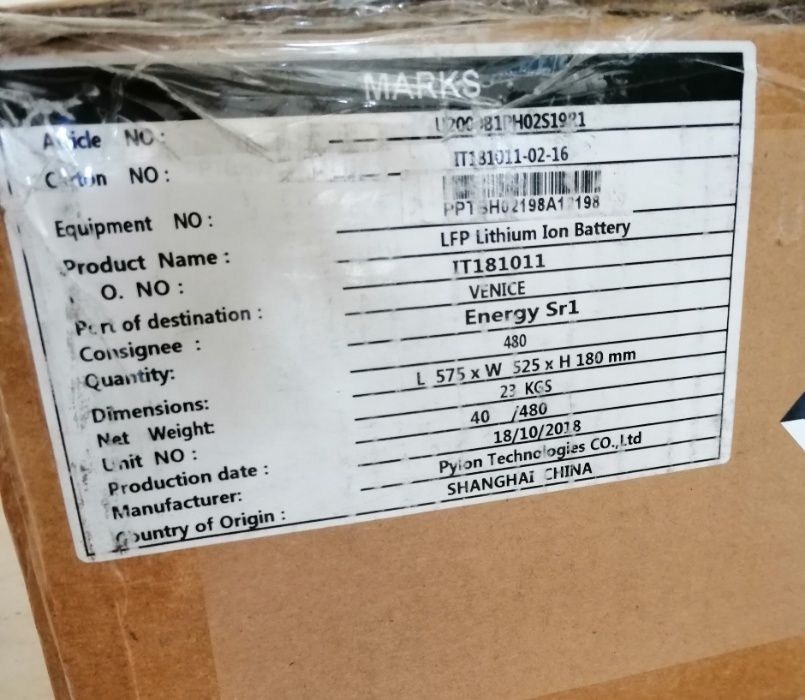 Baterias de Lítio Pylontech