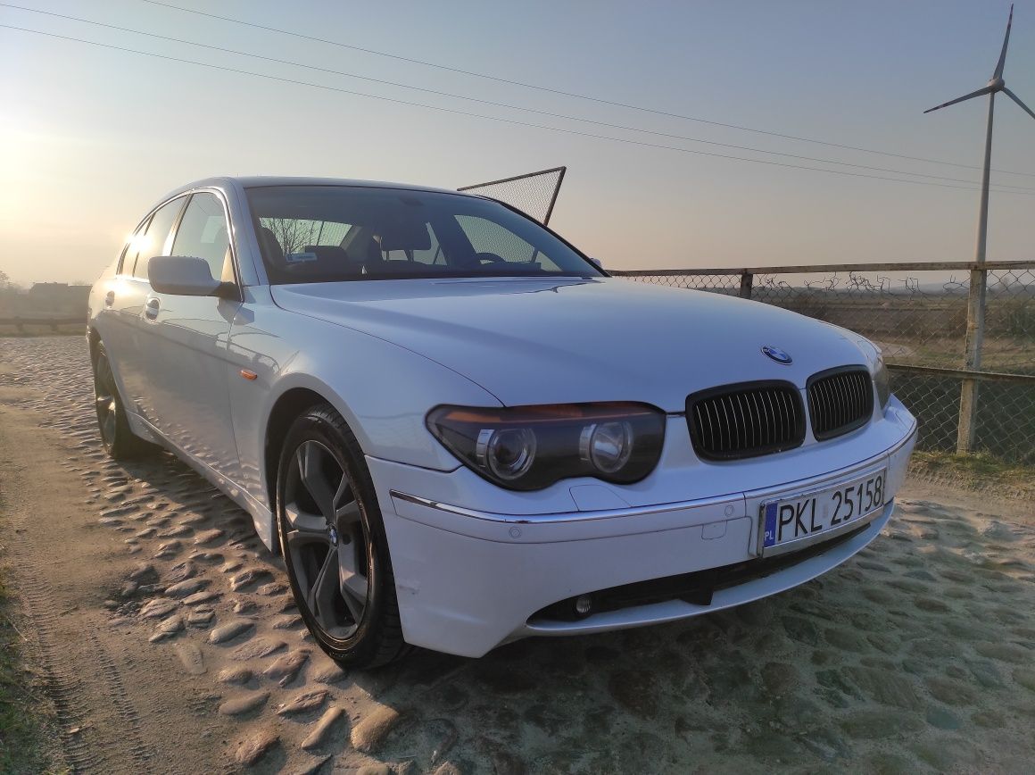 BMW 7 E65 Biała perła
